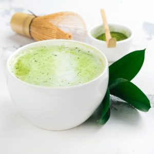 Матча лате с кокосово мляко