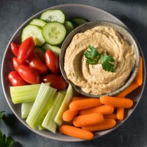 Хумус със сусамови и слънчогледови семена